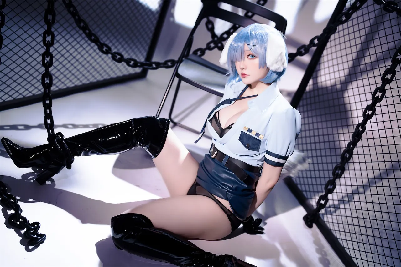 Hoshilily (星之迟迟) Rem Dog-Eared Police Officer - ReZero-erohere69.webp